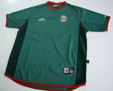 2002 Mexico Home Retro Soccer Jerseys