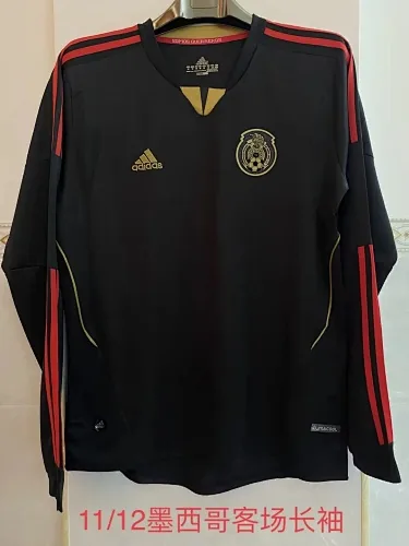 2011/12 Mexico Away Retro Long Sleeve Soccer Jerseys