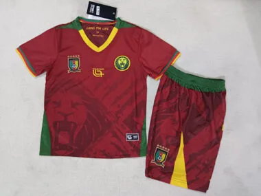 25-26 Cameroon Away Kids Soccer Jerseys