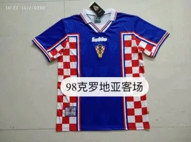 1998 Croatia Away Retro Soccer Jerseys