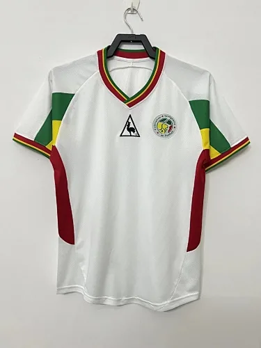 2002 Senegal thuisvoetbalshirts (retro)
