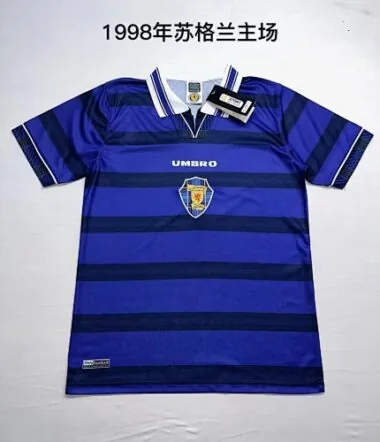 1998 Scotland Home Retro Soccer Jerseys