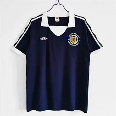1978 Scotland Home Retro Soccer Jerseys