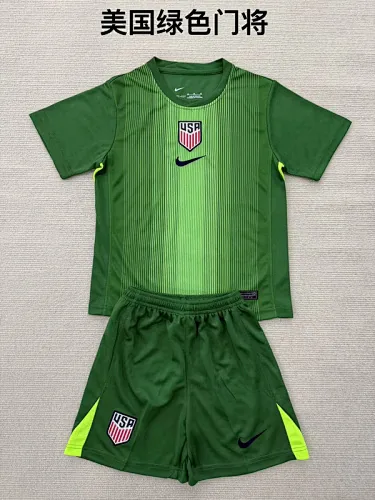 25-26 USA Goalkeeper Kids Soccer Jerseys