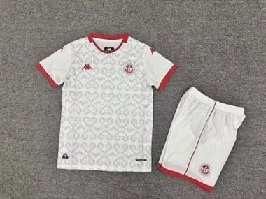 25-26 Tunisia Away Kids Soccer Jerseys