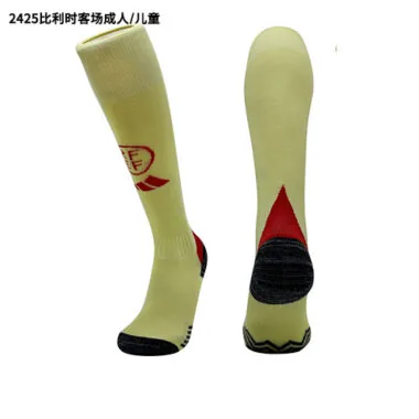 2024 Belgien Auswärts-Fußballsocken für Erwachsene und Kinder