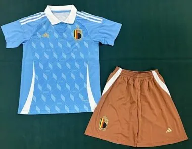 2024 Belgien Auswärts-Fußballtrikots für Kinder