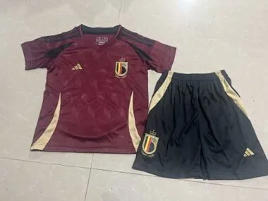 2024 Belgium Home Kids Soccer Jerseys