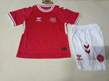 2024 Denmark Home Kids Soccer Jerseys