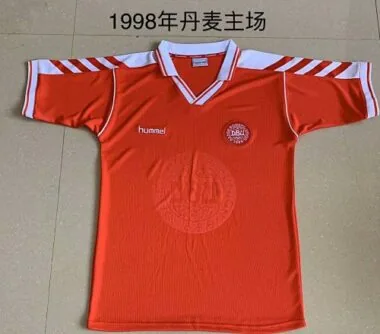 1988 Denmark Home Retro Soccer Jerseys