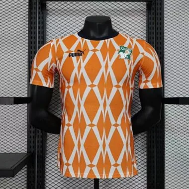 2023 Ivoorkust: voetbalshirts voor thuiswedstrijden (spelersversie)