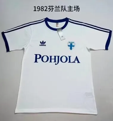1982 Finland Home Retro Soccer Jerseys