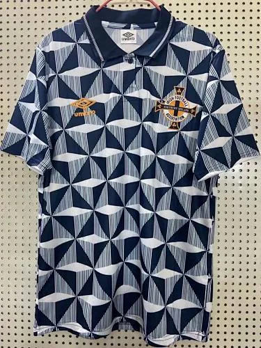 90/92 Northern Ireland Away Retro Soccer Jerseys