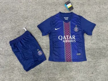 25-26 Paris Home Kids Soccer Jerseys