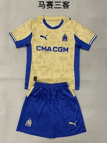 25-26 Marseille Fourth Soccer Jerseys