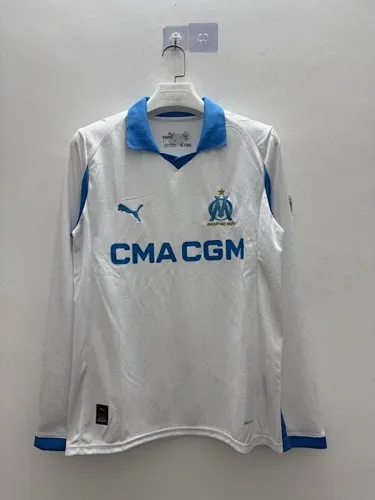 25-26 Marseille Home Long Sleeve Soccer Jerseys