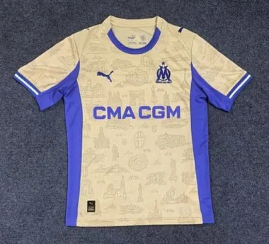 25-26 Marseille Fourth Soccer Jerseys