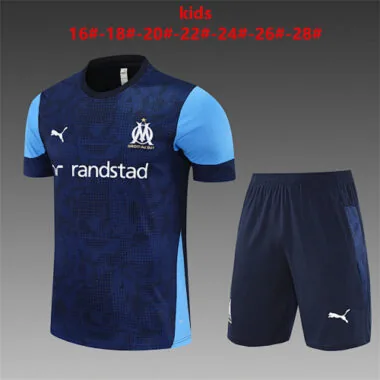 25-26 Marseille Kids Training Soccer Suit Albumbild 2