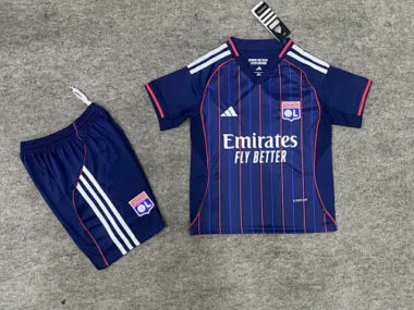 25-26 Lyon Away Kids Soccer Jerseys