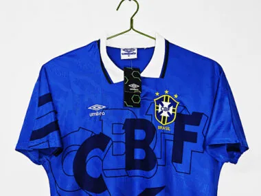 Imagen 2 del álbum 1992 Brazil Away Retro Soccer Jerseys