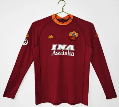 01-02 Roma Home Retro Soccer Jerseys