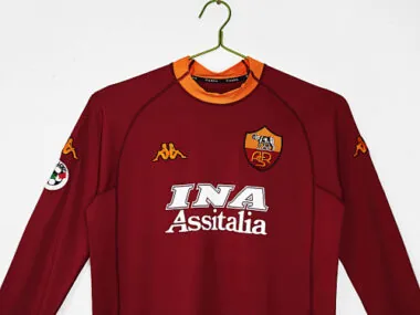 01-02 Roma Home Retro Soccer Jerseys Albumbild 2