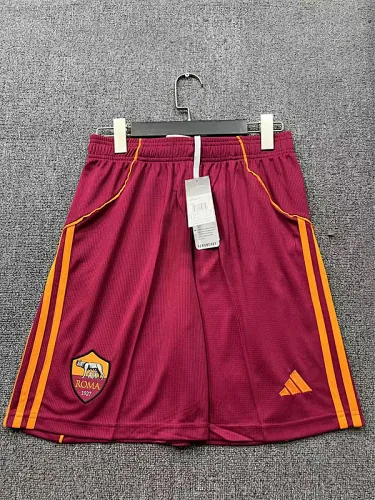 25-26 Roma Home Soccer Shorts