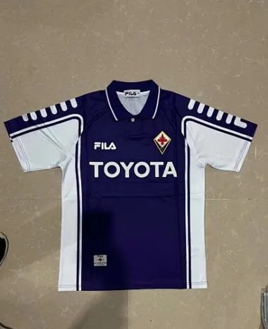 1999/00 Fiorentina Home Retro Soccer Jerseys