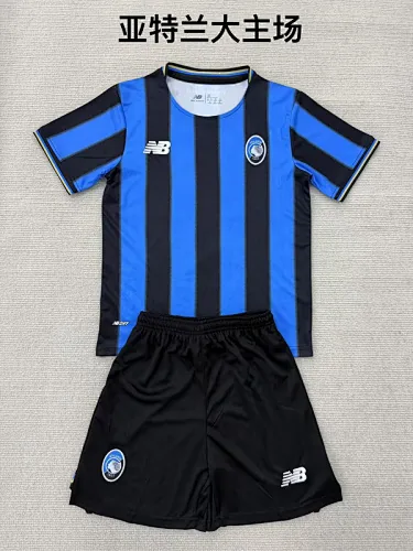 25-26 Atalanta Home Kids Soccer Jerseys