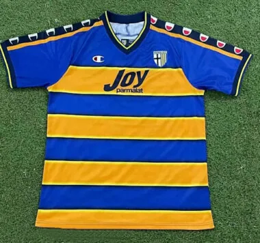 2001/02 Parma Home Retro Soccer Jerseys