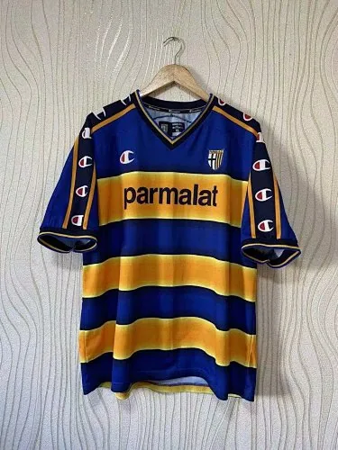 2002/03 Parma Home Retro Soccer Jerseys