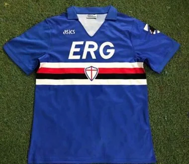 90/91 Sampdoria Home Retro Soccer Jerseys