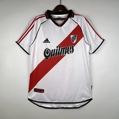 00/01 River Plate Home Retro Soccer Jerseys