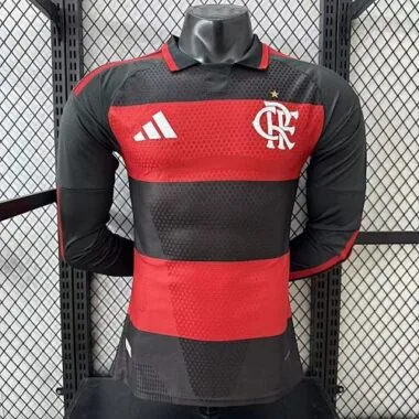 Camisetas de fútbol de manga larga del Flamengo para la temporada 2026-2027, versión de jugador, para partidos en casa