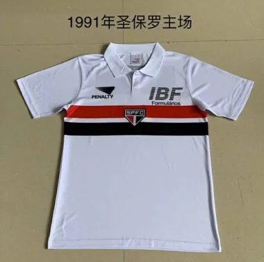 1991 Sao Paulo Home Retro Soccer Jerseys
