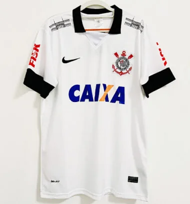Camisetas de fútbol retro del Corinthians para la temporada 2013 (para jugar en casa)