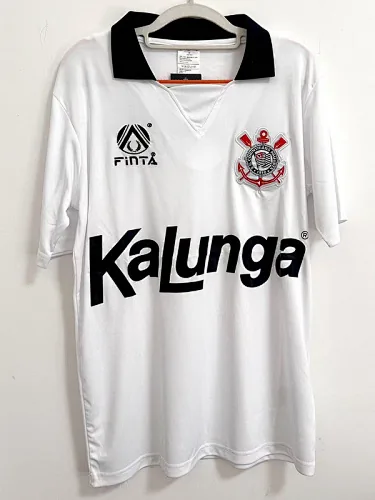 Camisetas de fútbol retro del Corinthians de 1990 (local)