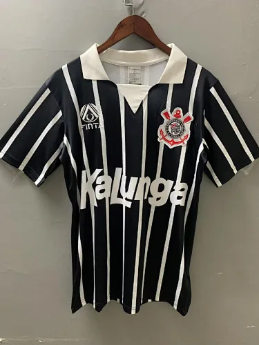 Camisetas de fútbol retro del Corinthians de 1990 (juego fuera de casa)