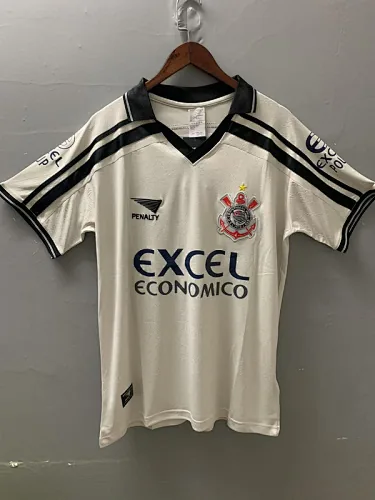 Camisetas de fútbol retro del Corinthians de 1998 (local)