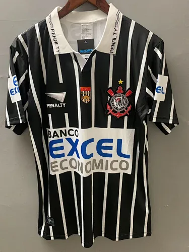 Camisetas retro de fútbol del Corinthians de 1996 para partidos fuera de casa