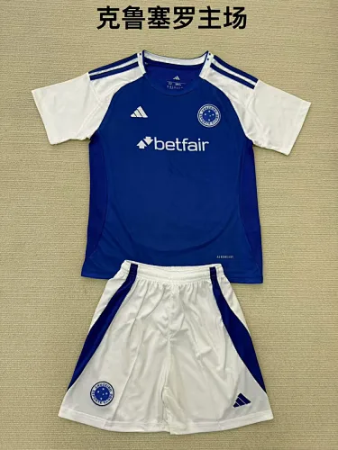 Camisetas de fútbol infantiles del Cruzeiro para partidos en casa, 25-26
