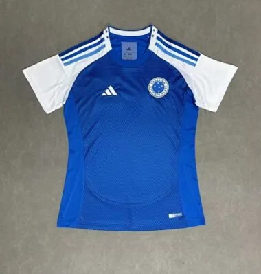Camisetas de fútbol femenino del Cruzeiro para los partidos en casa, temporadas 25-26
