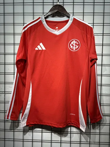 25-26 Internacional Home Long Sleeve Soccer Jerseys