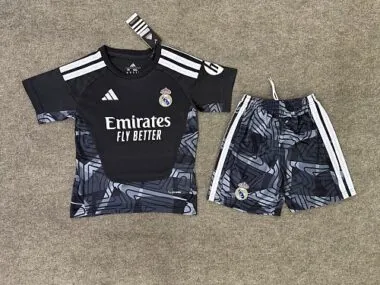 2026/27 Real Madrid Goalkeeper Kids Jersey and Shorts