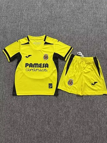 2026/27 Villarreal Home Kids Jersey and Shorts