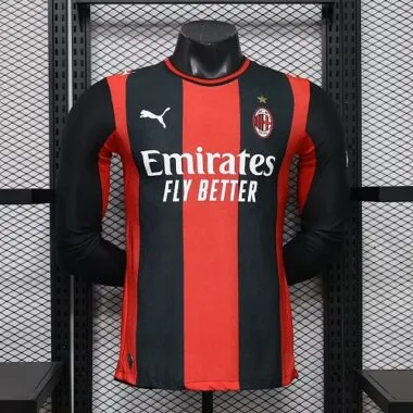 2026/27 AC Milan Home Long Sleeve Player Version Jersey