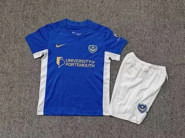 2026/27 Portsmouth Home Kids Jersey and Shorts
