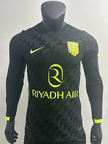 Camiseta de manga larga del Atlético de Madrid para la temporada 2026/27, versión de jugador, para partidos fuera de casa