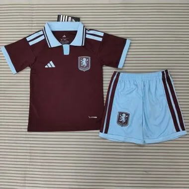 2026/27 Aston Villa Home Kids Jersey and Shorts