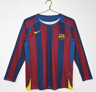 2006 Barcelona Home Retro Long Sleeve Jersey